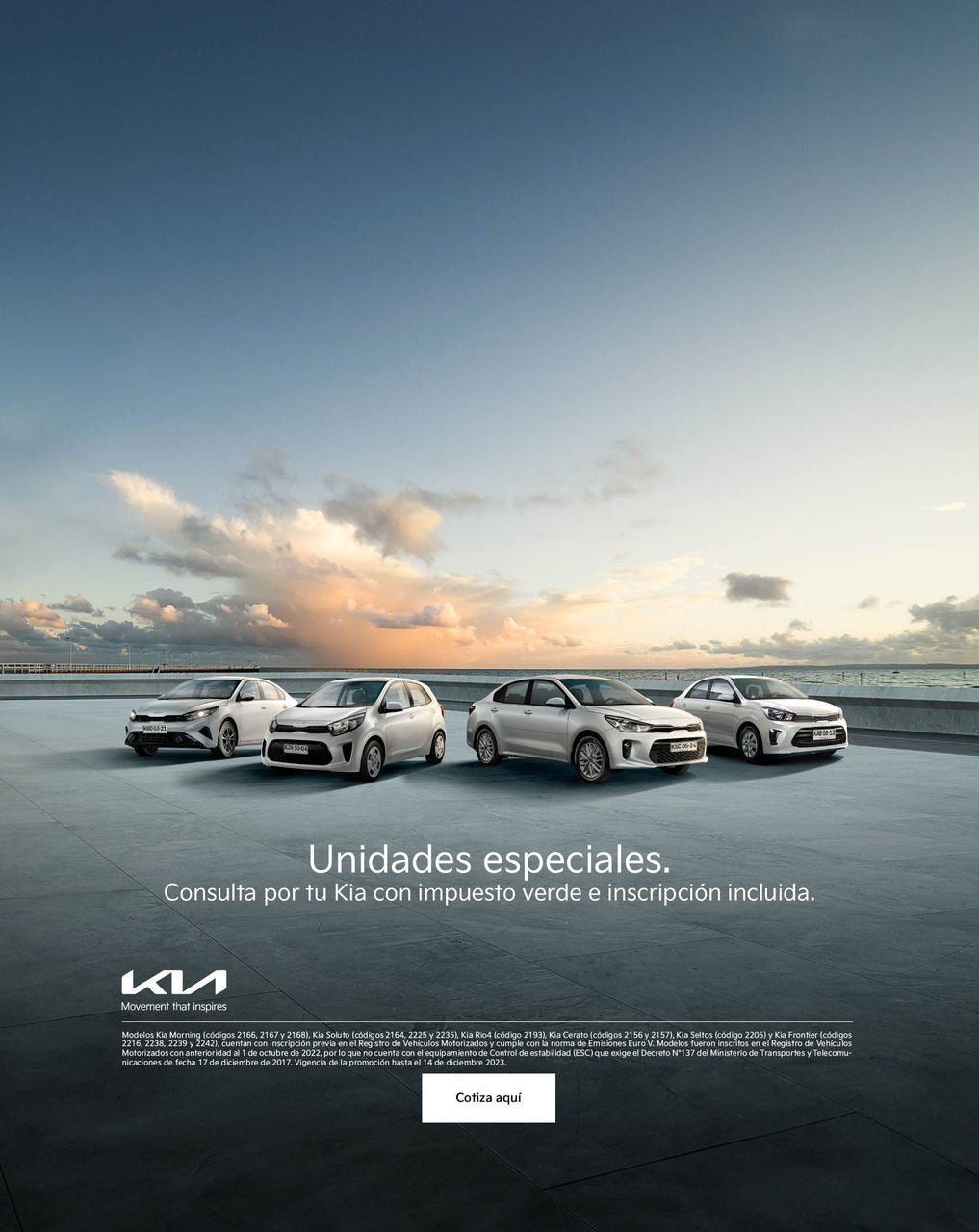 unidades especiales kia