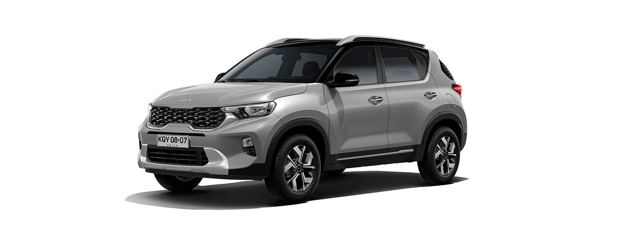kia Sonet Gris Acero Techo Negro
