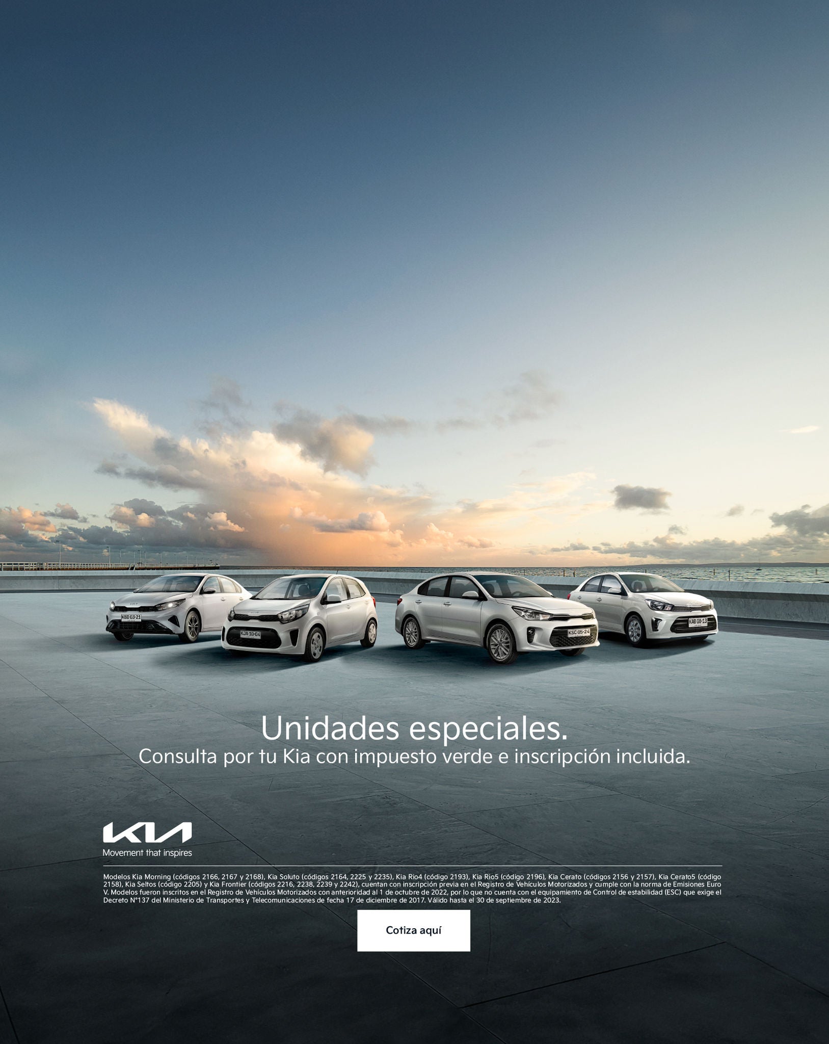 unidades especiales kia